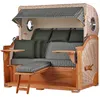 Strandkorb-Set - bene living - Königssee 3-Sitzer Teak - PE Produktbild-Vorschau 5