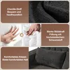 A collage of images showcasing the features and materials of a sofa. Produktbild-Vorschau