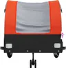 vidaXL Fahrradanhänger Schwarz und Orange 45 kg Eisen Produktbild-Vorschau 5