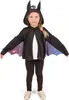 Süße Fledermausjacke für Kinder schwarz-lila - 122/134 (7-9 Produktbild-Vorschau 1
