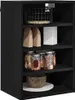 vidaXL Hangkast, zwart, eikenlook, 40 x 29,5 x 60 cm Productafbeelding-voorbeeld 3