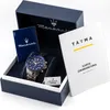 A Maserati watch is presented in its original packaging, alongside its warranty card and manual. Náhled obrázku produktu