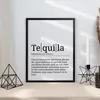 Tequila Poster Definition Kunstdruck Wandbild Geschenk – A4 Produktbild-Vorschau 4