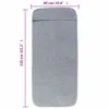 vidaXL Ręczniki plażowe 2 szt. Szary 60x135 cm Tkanina 400 Podgląd zdjęcia produktu 8