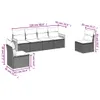 Gartenmöbel-Set, 6-teilige Sofagarnitur für Terrasse & Produktbild-Vorschau 6