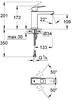 GROHE Eurocube, Umywalki, Uchwyt, 1/2", Chrom Podgląd zdjęcia produktu 2