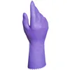 A purple household glove is shown against a white background. Produktbild-Vorschau