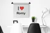 MuchoWow® Wandteppich Wandbehang Ich liebe - Romy - Mädchen Produktbild-Vorschau 3