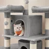 Großer Kratzbaum für viele Katzen, bequem, weich und stabil Produktbild-Vorschau 5
