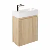 Waschbecken mit Unterschrank 40 cm Sonoma Eiche – JINDOLI Produktbild-Vorschau 1