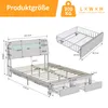INONEFT Polsterbett 140x200 cm mit LED, Doppelbett Produktbild-Vorschau 7