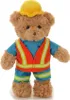 Bär Bauarbeiter aus Plüsch 27x13x34cm Produktbild-Vorschau 1