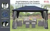 Pavillon Gartenpavillon 3x4 Taneo anthrazit aus Aluminium Produktbild-Vorschau 10