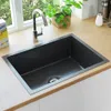 vidaXL Évier de cuisine fait main noir acier inoxydable Voir les images du produit 9