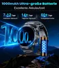 Smartwatch mit 1000mAh Akku, 1,7'' Großes Display Militär Produktbild-Vorschau 5