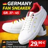 Weiße Sneaker Damen Herren Turnschuhe Sportschuhe modisch Produktbild-Vorschau 2