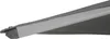 A close-up view of the edge of a gray awning or umbrella, showing the fabric and metal frame. Produktbild-Vorschau