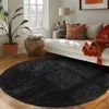 Teppich Wohnzimmer Hochflor Einfarbiges Design Langflor Produktbild-Vorschau 1