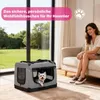 Faltbare Hundebox XL 80x58x56cm, Robuste Transportbox Auto Produktbild-Vorschau 4