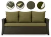 Tuinkussenset groen – 160x60 + 3x50x56 cm tuinkussens voor Productafbeelding-voorbeeld 7