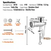 Manuelle Edelstahl Fleischmühle - Handbetriebene Produktbild-Vorschau 7
