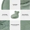 A collage of images showcasing a child's beanbag chair with various close-ups and feature callouts. Náhľad obrázku produktu