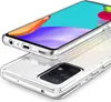A clear protective case for a smartphone is shown from two angles, with the phone's screen visible in the top image. Podgląd zdjęcia produktu