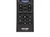 A close-up view of a black remote control with various buttons and labels. Anteprima dell’immagine prodotto