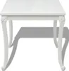 vidaXL Esstisch 80x80x76 cm Hochglanz-Weiß Produktbild-Vorschau 2
