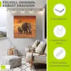 ARTland Wandbild Alu für Innen & Outdoor Elefanten II Produktbild-Vorschau 3