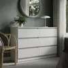 Kommode mit 6 Schubladen 120x78 cm Kommode weiß Holz Produktbild-Vorschau 9
