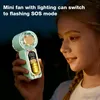 Mini Handventilator Akku, mit LED-Beleuchtung, USB-C Produktbild-Vorschau 3