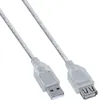 InLine® USB 2.0 Verlängerung, St/Bu, Typ A, transparent, 5m Produktbild-Vorschau 1