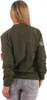 Damen Bomberjacke Jacke mit Patches Übergangsjacke; Khaki Produktbild-Vorschau 2