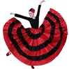 Achtertuin. Lange damesrok voor flamenco-buikdans, Spaans Productafbeelding-voorbeeld 1