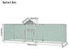 UISEBRT Freilaufgehege Hühnerstall 5x1x1,5m Freigehege Produktbild-Vorschau 6