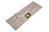 A beige vacuum cleaner bag is shown diagonally on a white background. Produktbild-Vorschau