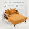 Multifunktionale Cord-Lounge mit Chaiselongue & großer Produktbild-Vorschau 2