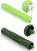 Two green vacuum cleaner brush rolls are shown against a white background. Each brush roll has a close-up inset showing the end attachment. Podgląd zdjęcia produktu