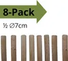 TIMBERMIK 1/2 ⌀ 7cm 8-Pack Halbrundstäbe Holz Länge: 200 cm Produktbild-Vorschau 2
