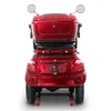 Rear view of a red electric mobility scooter. Produktbild-Vorschau
