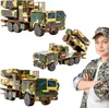 Militärfahrzeug Holzpuzzle 3D Modellauto Armeepuzzle Produktbild-Vorschau 2