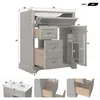 MODFU Freistehender Badezimmerschrank Highboard mit Produktbild-Vorschau 7