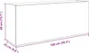 vidaXL Bad-Wandschrank Weiß 100x25x40 cm Holzwerkstoff Produktbild-Vorschau 8