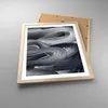 Gerahmtes Poster - Rahmen in heller Eiche - Farbe Pinsel Produktbild-Vorschau 3
