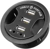 3-Port USB-Einbau-Hub mit 2x 3,5-mm-Audio-Anschlüssen zum Produktbild-Vorschau 1