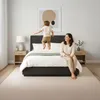 Letto imbottito LED 'Tröstiar' con rete Lino 140 x 200 cm Anteprima dell’immagine prodotto 7