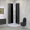 Belvit Eckdusche SK2401 – Komplettdusche mit ESG‑Glas, Produktbild-Vorschau 1
