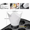 200 Stück Tulpen Muffinförmchen Papier Cupcake Backbecher Produktbild-Vorschau 2