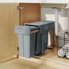 HOMCOM Ausziehbarer Mülleimer, Küchenmüllbehälter, Griff, Produktbild-Vorschau 9